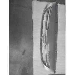 Front bumper lower guard plate - matte silver