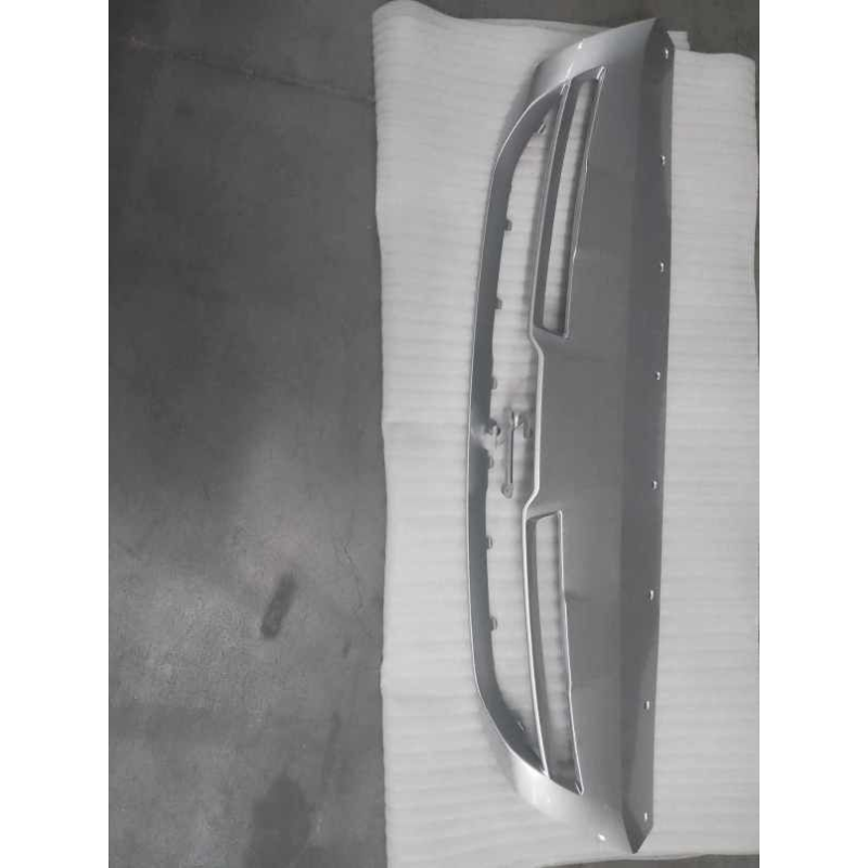 Front bumper lower guard plate - matte silver