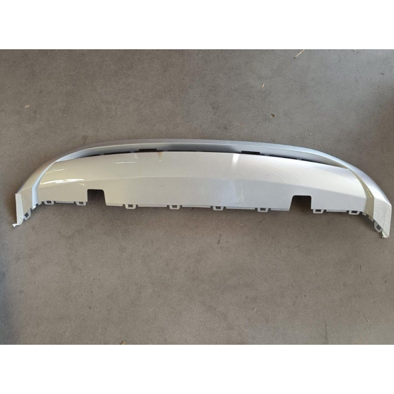 Rear bumper lower guard plate - matte silver