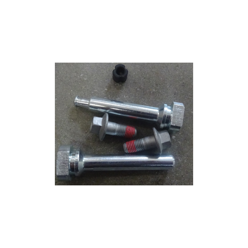 Front brake pin and locking bolt assembly