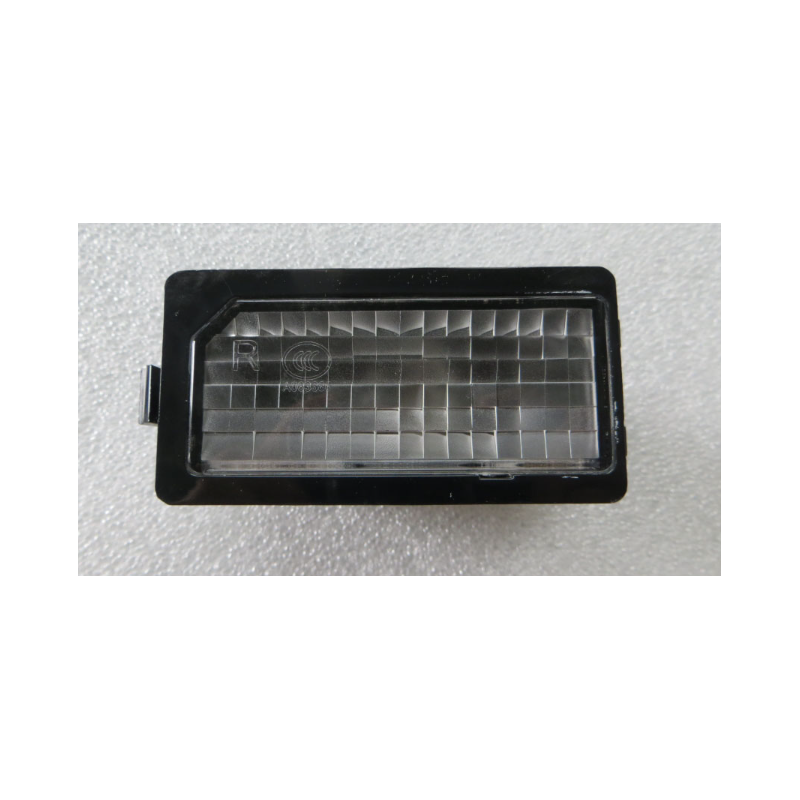 Right license plate light