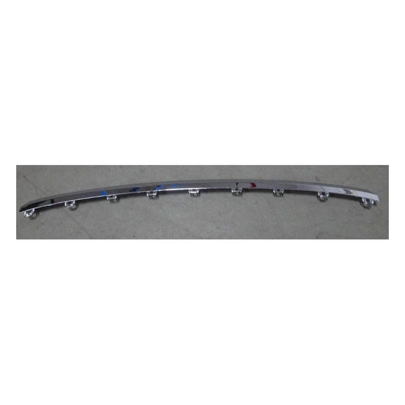 Front grille bright trim