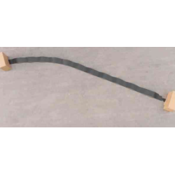 Black film on the right rear door upper window frame