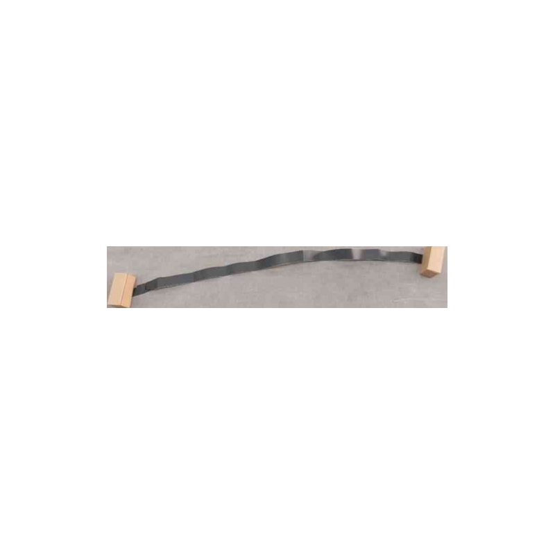Left rear door upper window frame black film