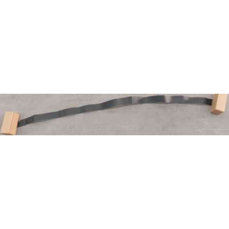 Left rear door upper window frame black film
