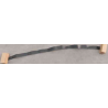 Left rear door upper window frame black film