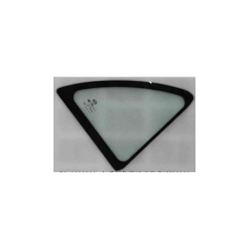 Right rear door corner window glass