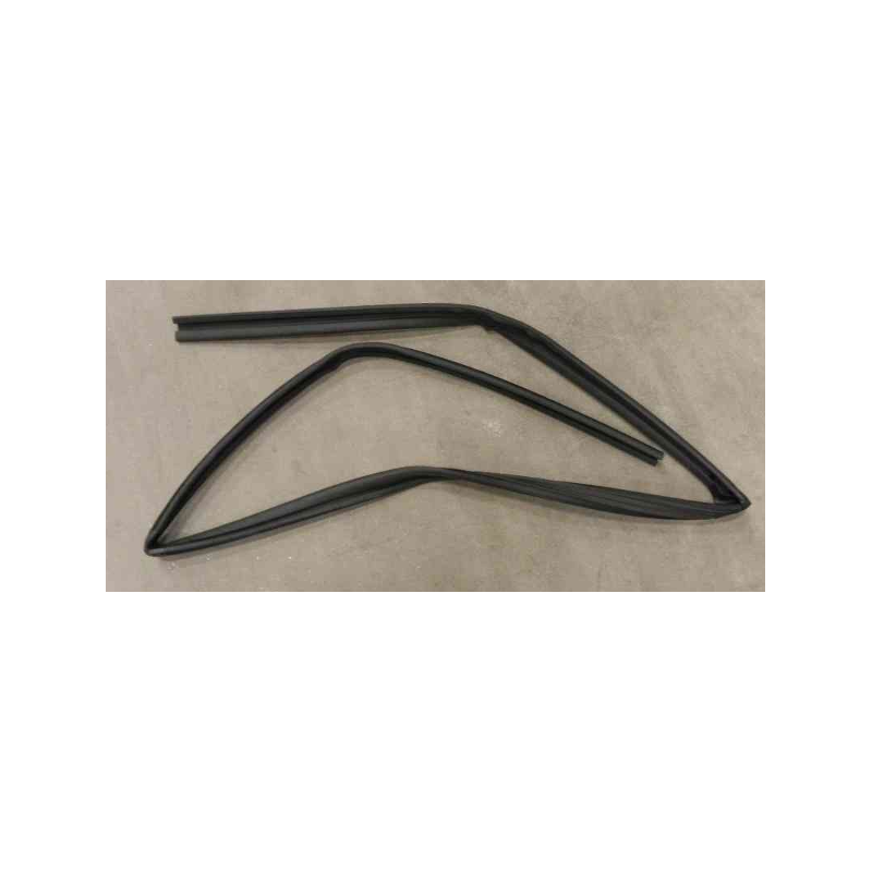 Left rear door glass groove